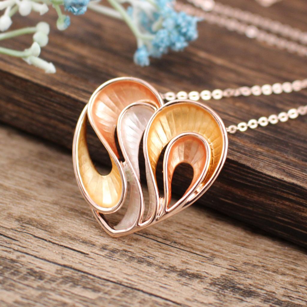 Enamel geometric starfish necklace, women's simple high-end irregular flower necklace