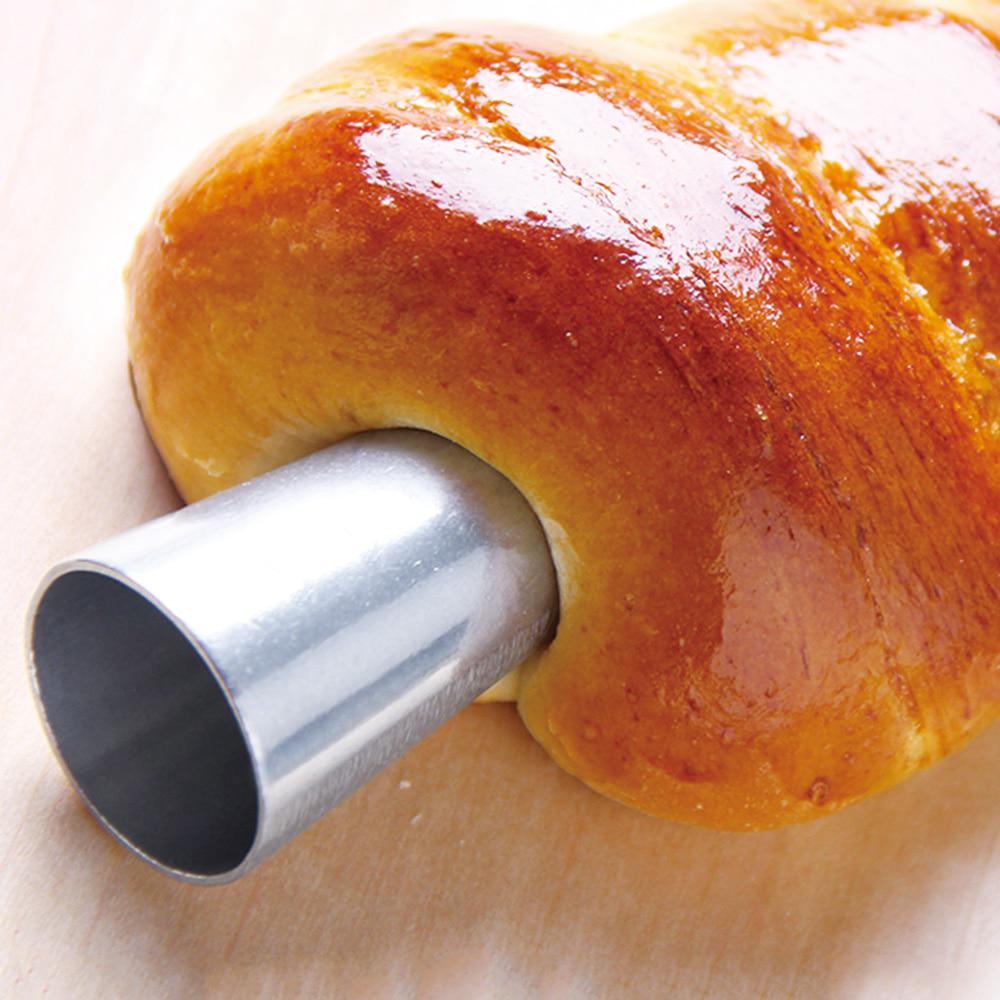12pcs Stainless Steel Spiral Croissants Molds Pastry Cream Horn Cake Bread Mold Conical Tube Moulds