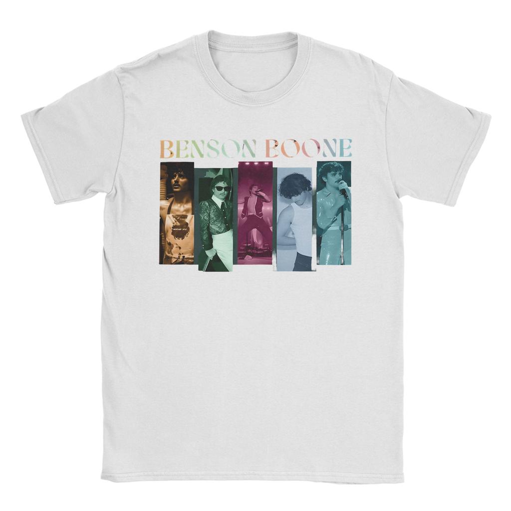 Benson Boone Beautiful Things Album T Shirt Beach American Heart Tour Cotton T Shirts For Couple Print Tshirt Short Sleeve Tees