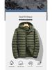 Herbst/Winter Herren Leichte Kurze Daunenjacke – Mit Kapuze und Warm