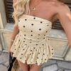 2026 Polka Dot Strapless Top - Trendy Sleeveless Camisole for Women