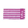 Personalized Striped Beach Towel Girls Trip Customize Logo Swimming Pool Party Bath Towels with Name Vibes Summer Favors