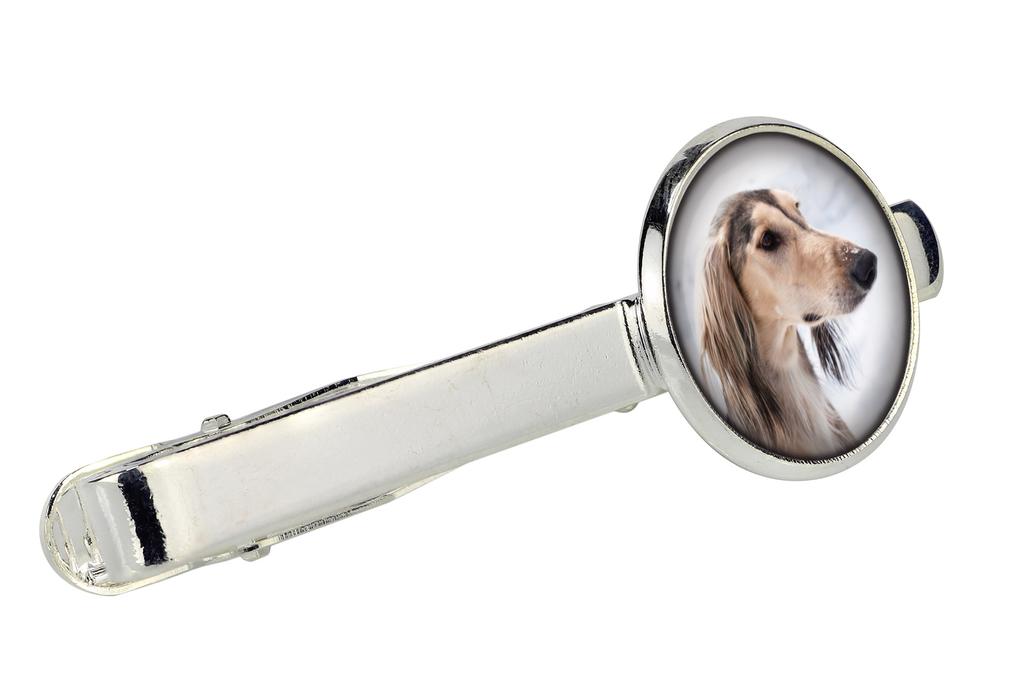 Saluki, Persian Greyhound, Arabian hound, Gazelle hound - cufflinks and tie with your photo, a suit decoration, men's jewelry from the Art-Dog brand.