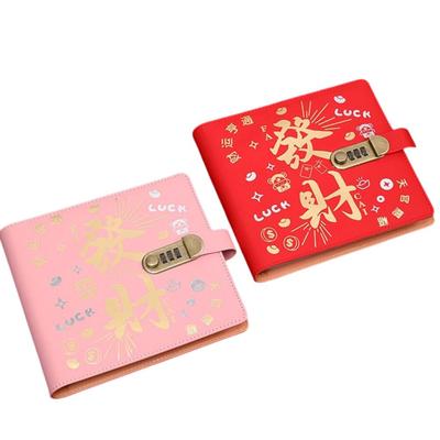 With Password Lock 200 Envelopes Money Saving Challeng PU Save Money Money Collection Book Waterproof Large Capacity