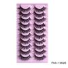 10 Pairs Of False Eyelashes, Naturally Thick And Messy, Curled And Fried Eyelashes