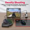 GAMWING X8 Pro Mobile Phone Game Converter AI Recoil Control Game Adapter Set with Keyboard,Mouse,Holder
