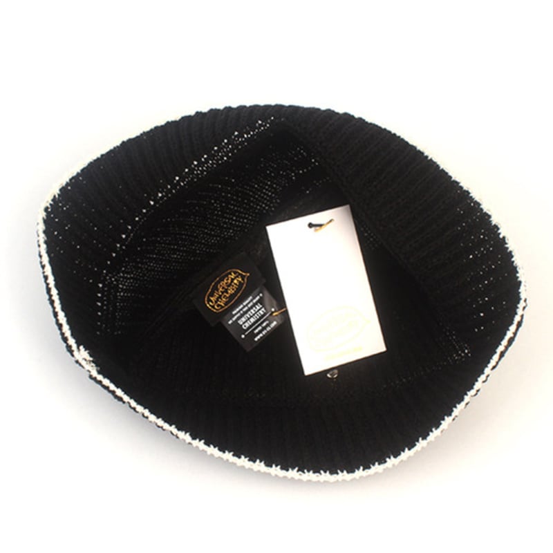 Universal chemistry Summer Edge Black Knit Bucket Hat