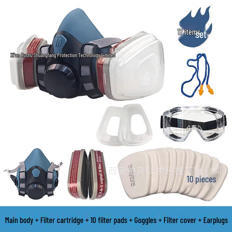 Yuanzu 7502Q Silicone Half-Face Respirator Mask