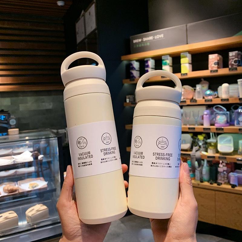 Portable 350ml 480ml Stainless Steel 304 Thermal Mug Leak-Proof Tumbler Thermos Bottle Travel Vacuum Flask Water Bottle Outdoor