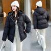 New casual down cotton clothes warm medium and long hooded waist jacket women's cotton-padded clothes