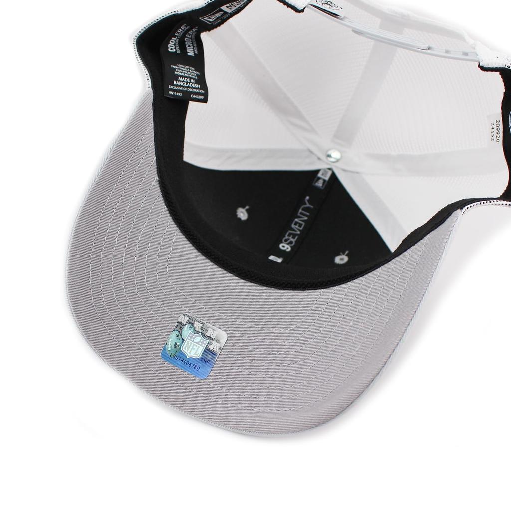 New Era 9SEVENTY Stretch Snapback Las Vegas Raiders NFL Mesh Stretch Snapback LAS VEGAS RAIDERS American Football 970 Cap, Cap, Grey, Hat, [Used]