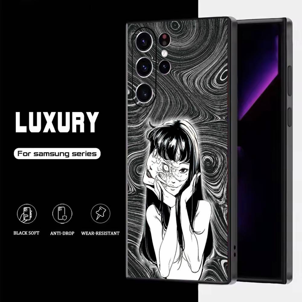 

T-Tomie K-Kawakami Phone Case For Samsung S25,S24,S23,S22,S21,S20,S10,Ultra,Plus,Lite,FE,Soft Silicone Black Cover SamsungS10Plus