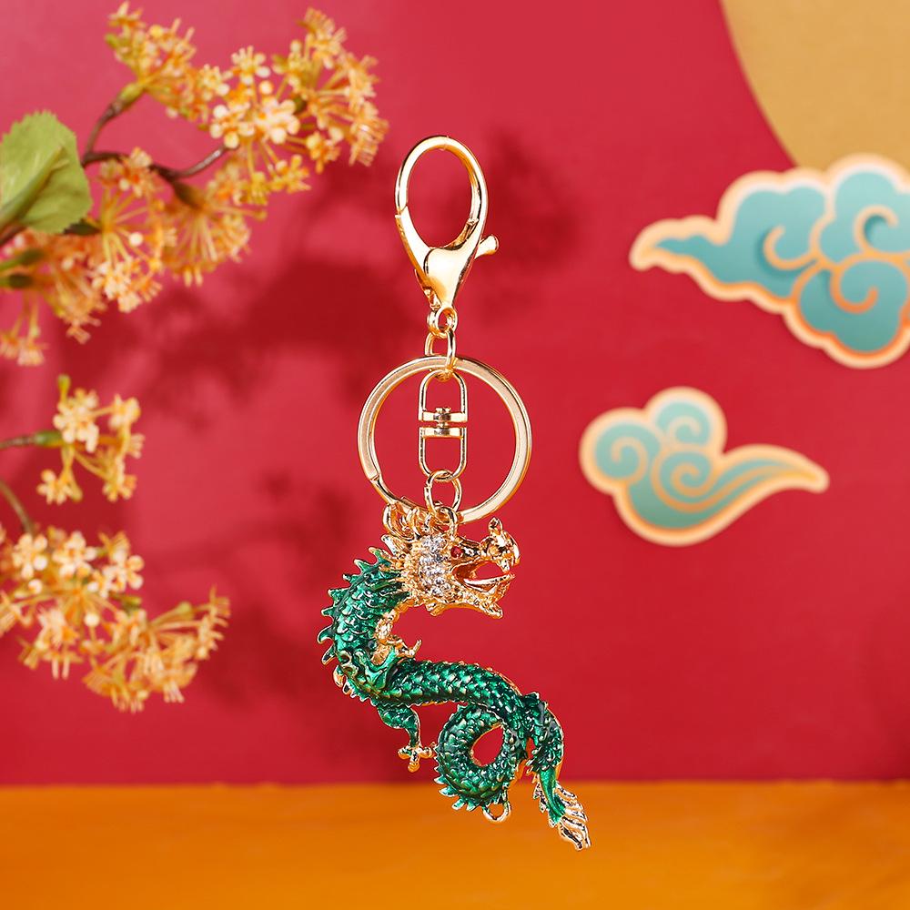

Брелок из цинкового сплава с изображением китайского дракона на год рождения — украшение для мужской и женской сумки, идеально подходит для подарков за границу
