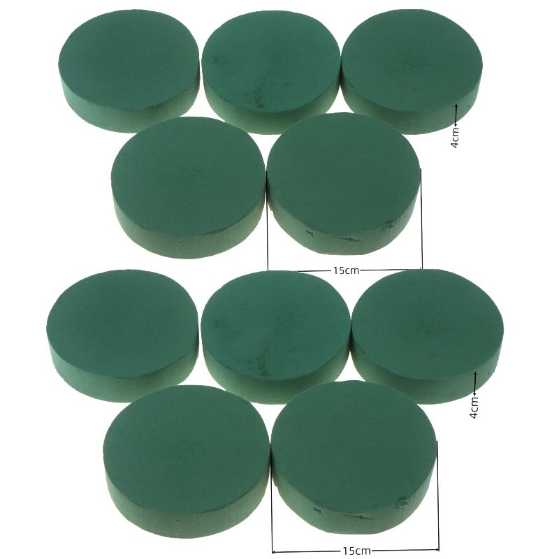 5/10Pcs Green Round Floral Foam Blocks Multipurpose Flower Arrangement Supply for Bridal Shower Party Decor