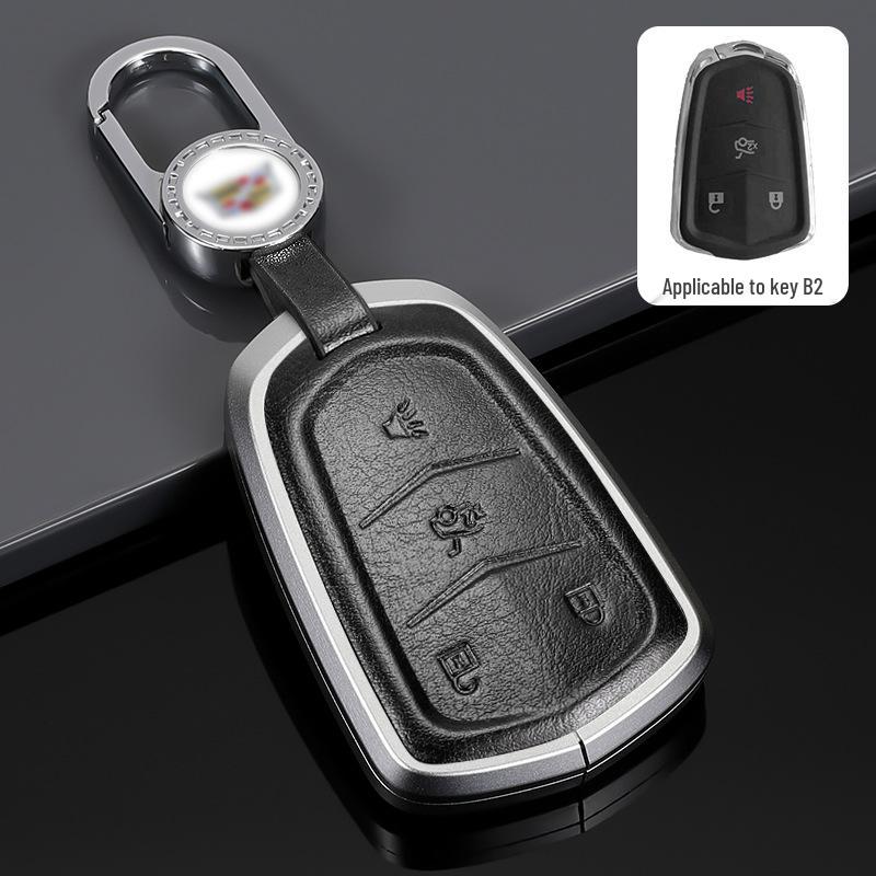Cadillac Key Protective Shell: Fits XT4, XT5, XT6, CT4, CT5 - Original Car Key Cover with Buckle.