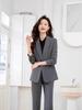 Women's 2025 New Style Dark Blue Padded Professional Suit Set