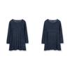 Furina Wide FiT Crossover Cooling Linen T shirT