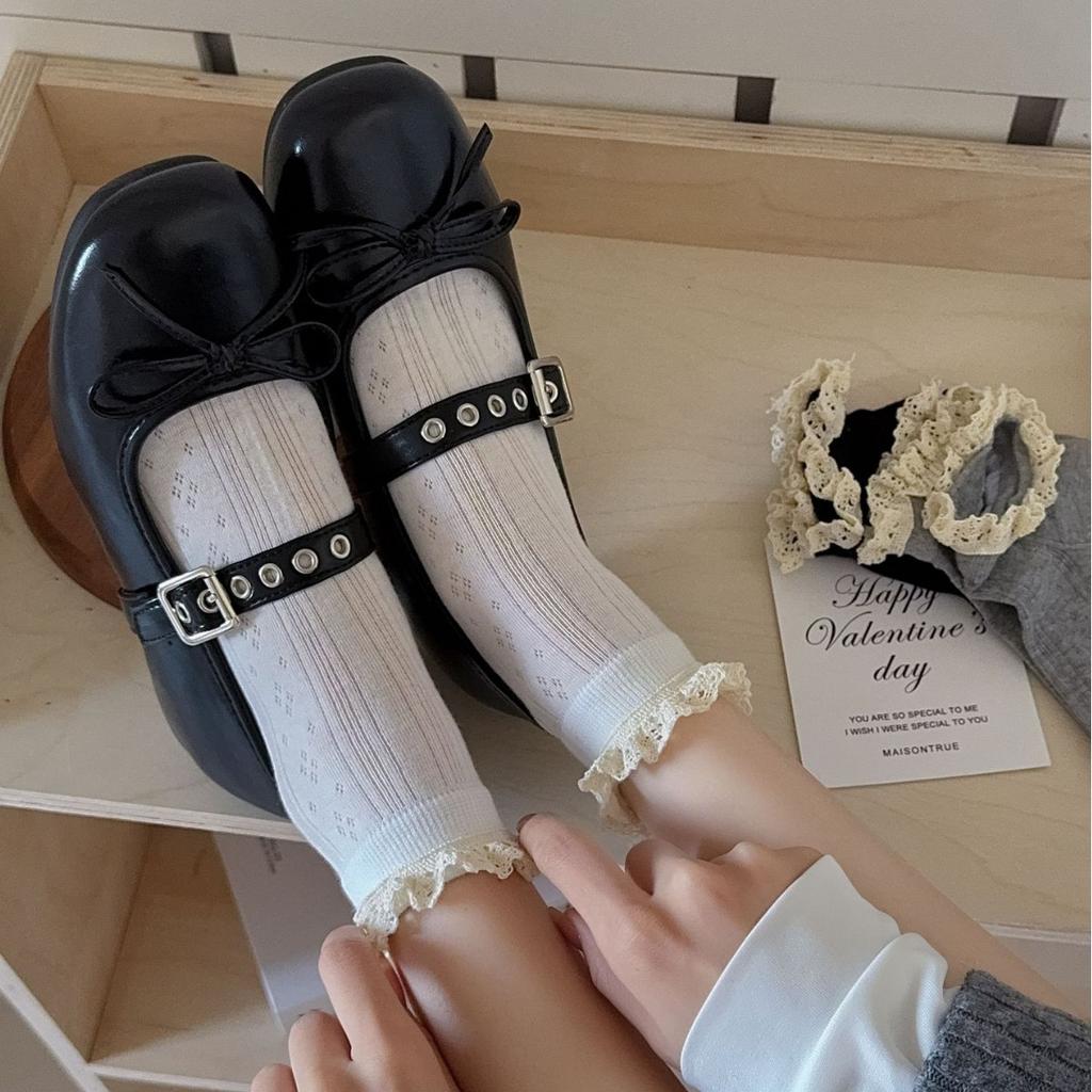 Lace Socks Women Breathable Mesh Stockings Thin Lolita Lace Tide Low Top Lolita