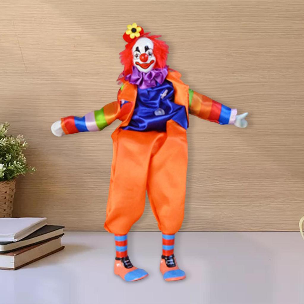 Clown Toy Doll Props Movable Joints for Home Desk