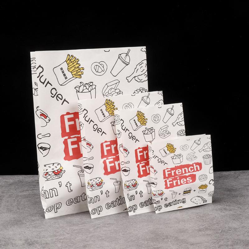 50/100Pcs Disposable French Fries Box Food Fried Chicken Packaging Box Party Supplies Food For Kids Birthday Tray