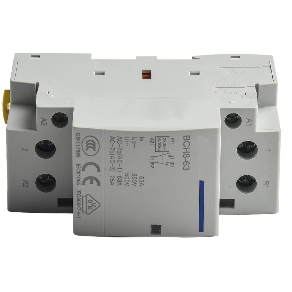 AC Contactor Household Contactor 1NO 1NC 1PCS 230V 2P 63A 1NO1NC 36*68*85mm Contactor Switch Modular Contactor