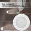 6 LED Round Auto Motion Light Sensor Infrared Night Light Cabinet Cupboard Stair Lamp