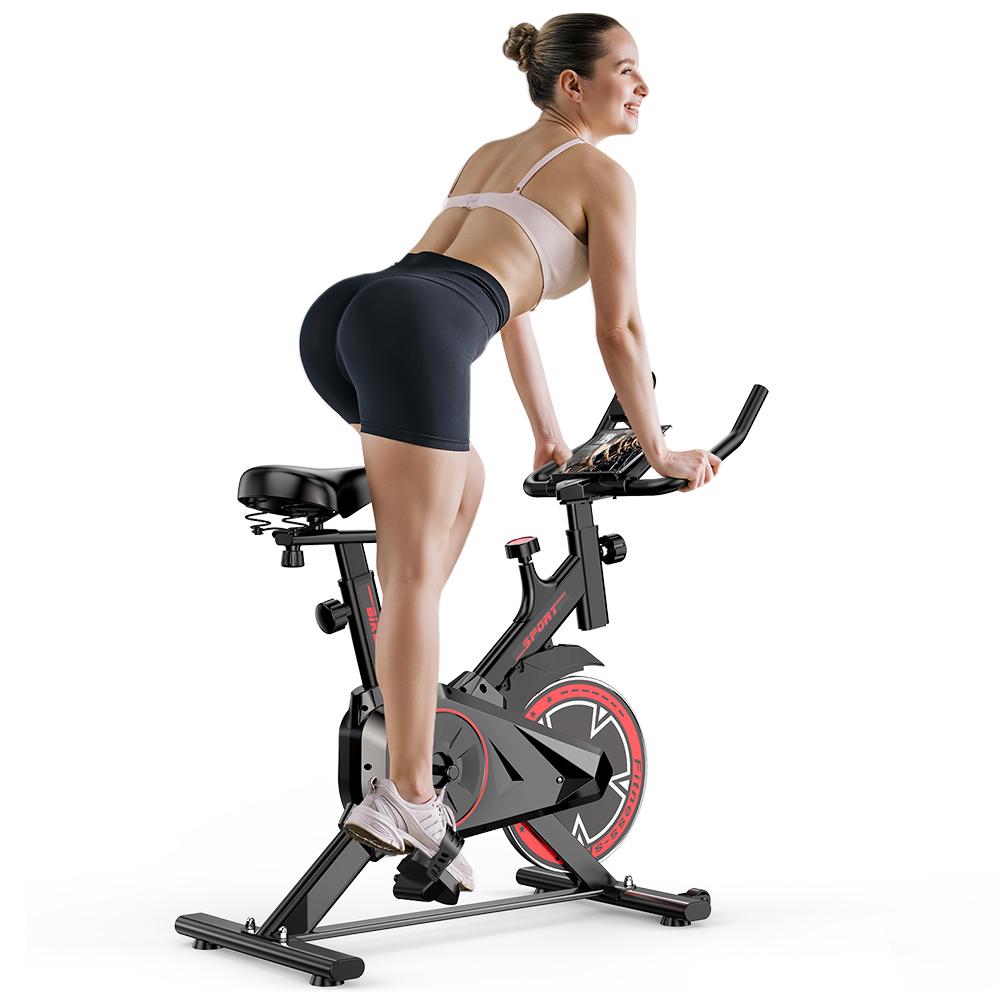 Indoor Exercise Bike QK101 100 Magnetic Resistance Levels 120 kg Maximum User Weight 6kg Flywheel with Clear LCD Display