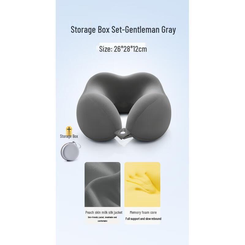 HANDUNYOU Portable Memory Foam Travel Neck Pillow