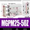 Compact Three-Axis Pneumatic Guided Rod Cylinder 12/16/20/25/32-10/20/40/50/75z