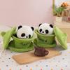 Adorable Creative Plush Panda Toy Featuring Unique Tea Cup Design 25cm Height