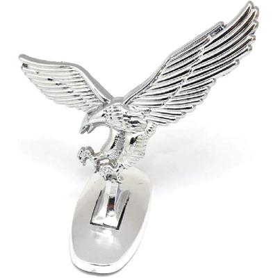 3D Emblem Chrome Eagle Badge Bird Cool Decorative Design for Auto Hood Ornament, Car Front Ornament 8.5 X 8.5cm
