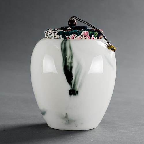 Керамическая банка большой емкости портативная герметичная фарфоровая чайница дорожное хранилище коробка для чая канистра для порошка кофе контейнеры для конфет A 117x145cm 800ml 4559₽