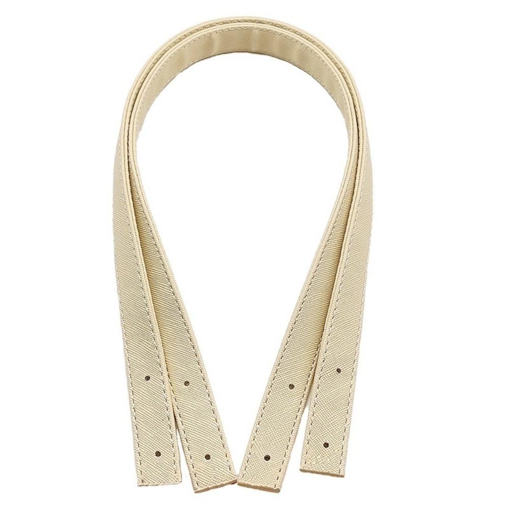 Durable 2pcs Bag Straps 60cm Length PU Leather Shoulder Bag Strap With Rivets Replacement Bag Accessories DIY Projects