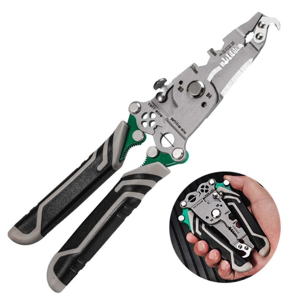 

Новые плоскогубцы для зачистки проводов из легированной стали, складной нескользящий инструмент для зачистки проводов, многофункциональные ручные инструменты, клещи для электрика