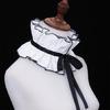 Adjustable Tie Ruffled Collar Vintage For Victorian Age Costumes and Cosplay Halloween Accessory Versatile Collar