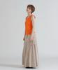 AVIREX DENIM MERMAID CARGO SKIRT Women's Denim Skirt Long Cargo Mermaid Maxi Flare Size S 050 Brown 783-6116605
