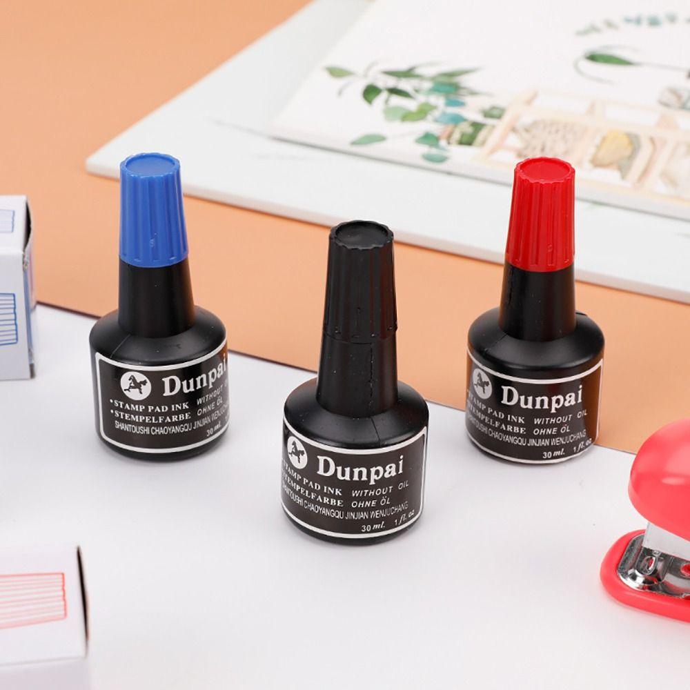30ML Marker Pen Ink Red/Blue/Black Stamp Paste Ink High Quality Stamp Pad Ink