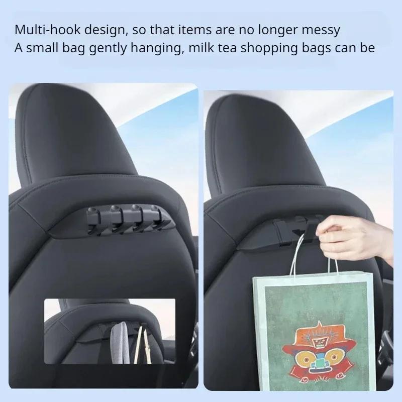 For Tesla Model Y Juniper 2025 Seat Backrest Hook Model 3 Highland 2024 Seat Back Rear Hidden Cloth Hanger Storage Bracket 2026
