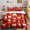 Cute Holiday Dog Pattern theme bedding Set Multiple sizes kid's and adults' bedroom Exquisite 3PC bedding set gift