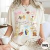 Women‘s Vintage  Beauty  The Beast T Shirt  Unisex Short Sleeve Streetwear Oversized Loose Casual Stylish