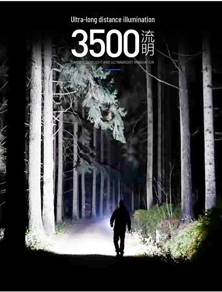 High-Power Rechargeable Outdoor Flashlight: Super Bright, Long-Range, Handheld, and Long Battery Life