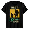 Silhouette Father Son Mens Funny Fathers Day T-Shirt Tee Best Dad Ever Papa #FD