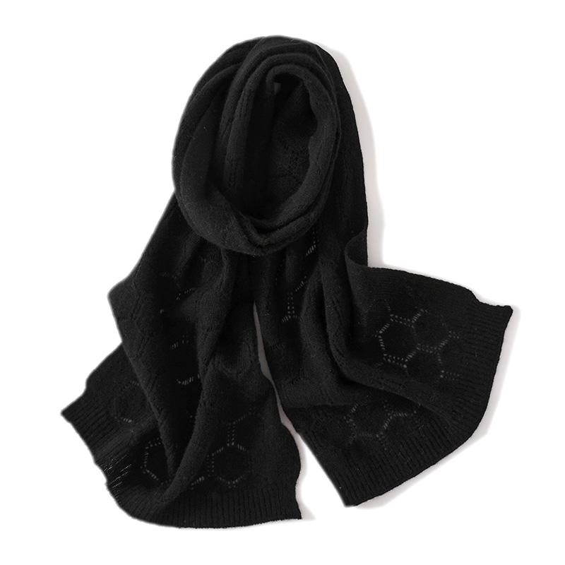 Winter Women Scarf Warm Shawls and Wraps Lady Solid Female Hijab Wool Pashmina Foulard Knit Scarves