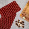 2 Count Mini Coffee Bean Molds 55 Cavity Coffees Beans Silicone Molds, 55 Cavity Mini Coffee Beans Chocolate Sugar Candy Mold, Coffees Bean Shaped