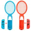 1 Paar Tennisschlägergriff Bewegungssensor-Controller für Spielkonsolenzubehör(rot blau )
