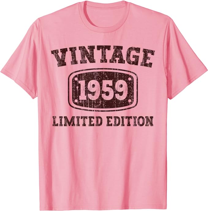 65 Year Old Gifts Vintage 1959 65th Men Women 65th Birthday T-Shirt Legends Were Born in 1959 Year of B-day Tee Top Dad Mom Gift