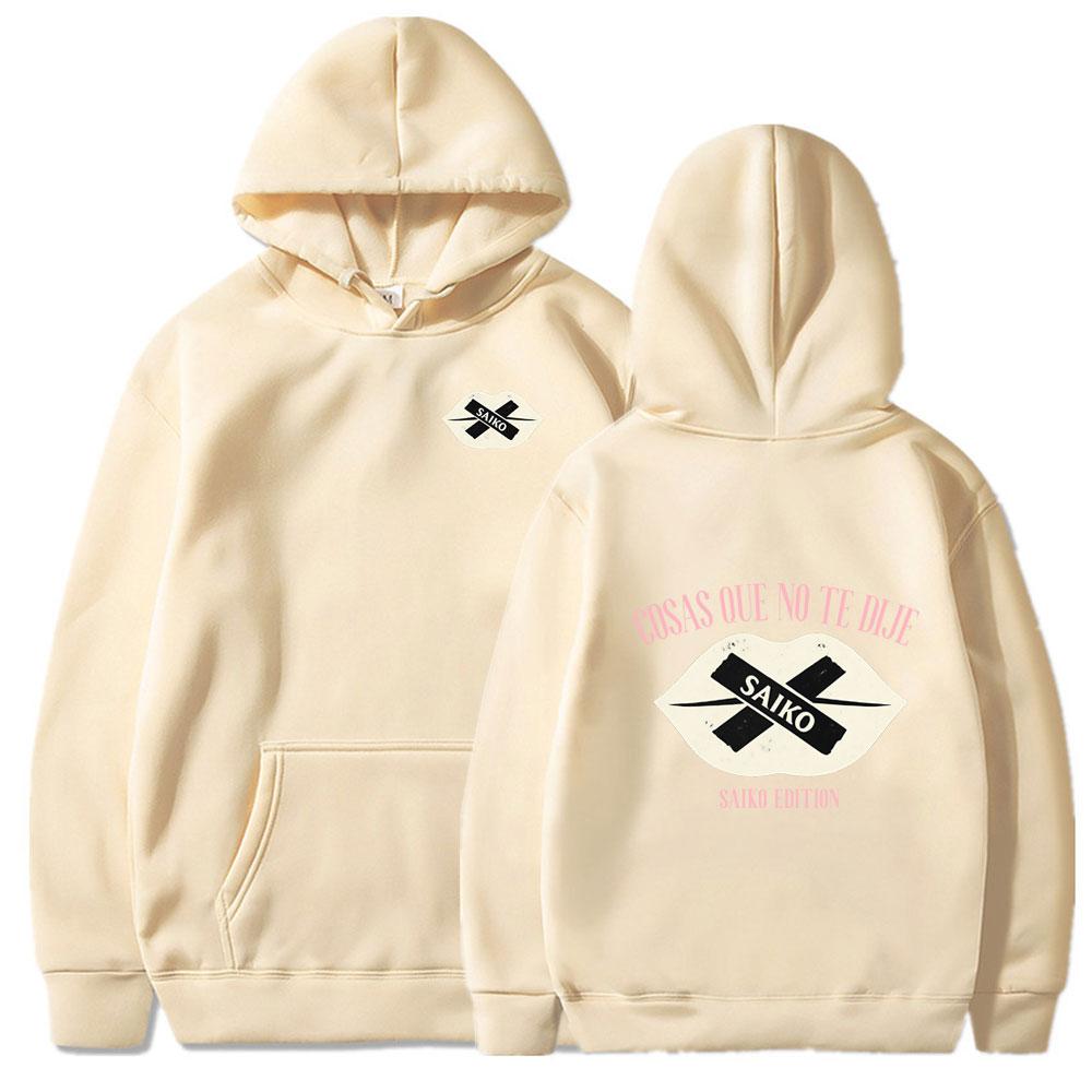 Rapper Saiko Cosas Que No Te Dije Merch Tops Men's Women Clothing Casual Oversized Streetwears Fashion Vintage Style Couple Wear