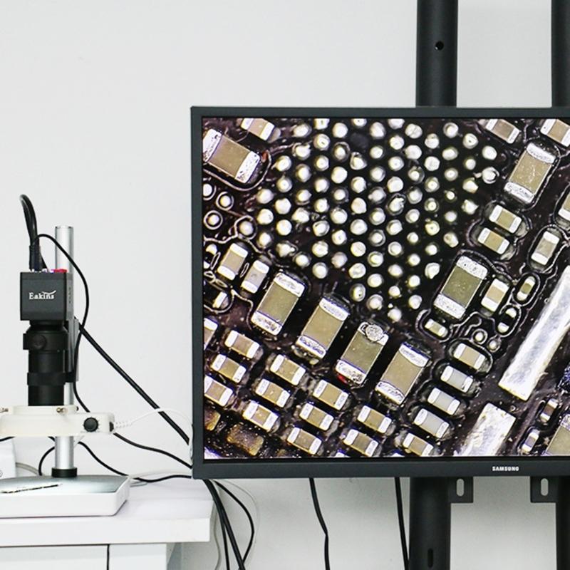 100X Magnification Digital Microscope Camera C-Mount Lens Zoom Microscope Eyepiece Magnifier Lens for Microelectronics