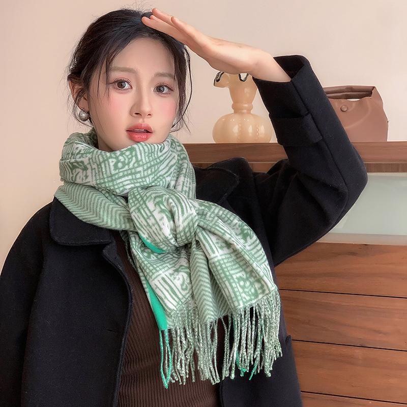 

2025 New Imitation Cashmere for Women s Winter Fashion Warm Scarf 200x70cm