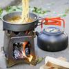 Metal Wood Burning Stove Folding Pocket Stove Wood Furnaces Burners Outdoor Metal Backpacking Stove Easy to Carry